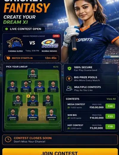 Rs9pro (rs 9 pro) fantasy cricket & matchday visual 3